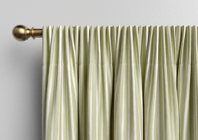 Vintage Stripe, Sage - Made to Measure Curtains - Image 9